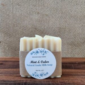 Mint-Cedar Goats Milk Soap