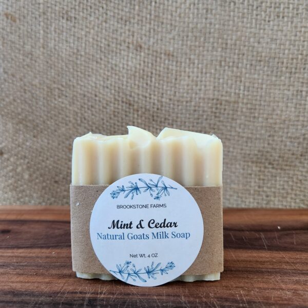 Mint-Cedar Goats Milk Soap