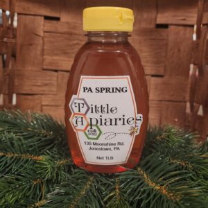 A jar of raw honey from Pennsylvania