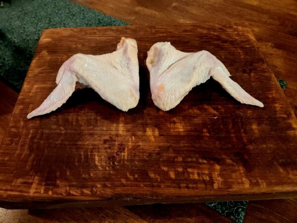 Pasture raised chicken wings.